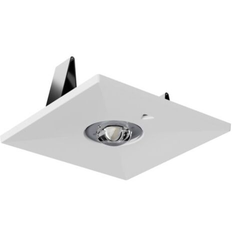 Apparecchio di emergenza a LED, LOVATO LV3P monouso 1W 1h ottica aperta, bianco, IP20