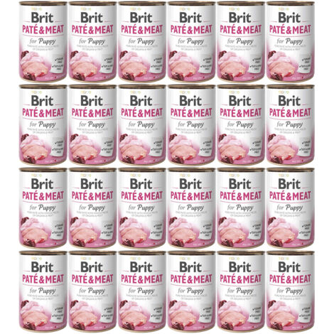 BRIT Paté & Meat Puppy Chicken - cibo umido per cani - 24x400g