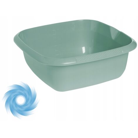 Ciotola rettangolare in plastica con beccuccio 13L 38x38 cm KEEEPER (1/5)