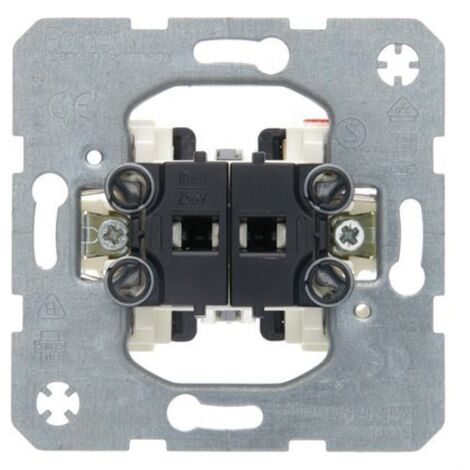 BERKER  Meccanismo doppio interruttore a bilanciere 10A/250V 3035