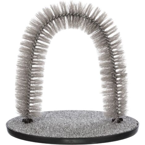 Trixie Gioco Gatto Arco per Massaggio e Cura del Pelo 36x33 cm Grigio