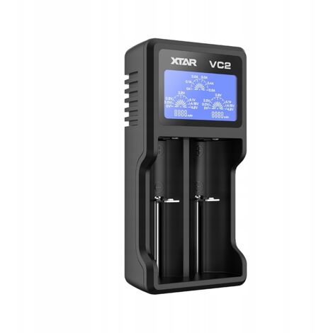 Caricabatterie Xtar VC2 a 2 canali per batterie ricaricabili (1/5)