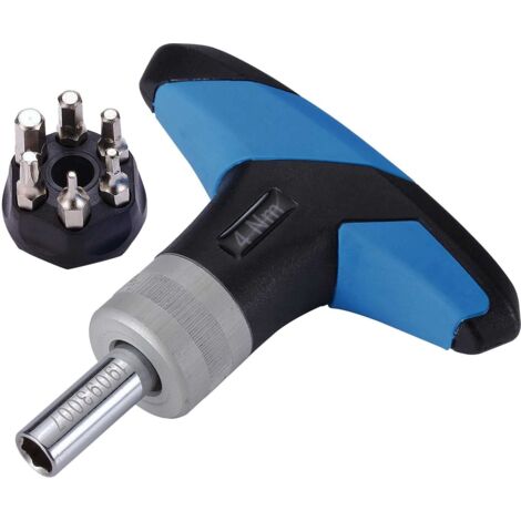 BBB Cycling - Utensili per biciclette - Chiave dinamometrica con 5 chiavi esagonali e 4 adattatori - Modello TorqueFix BTL-119 (1/4)