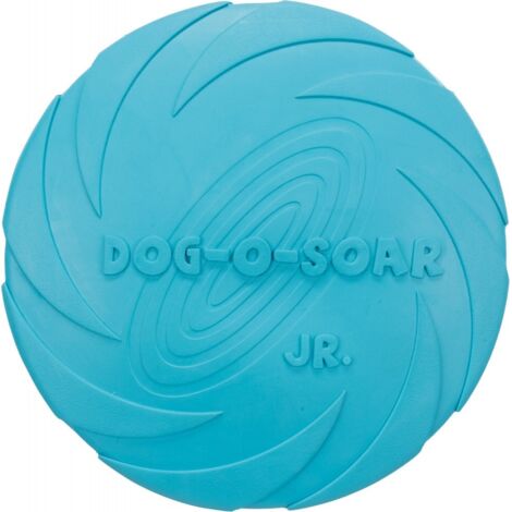 Frisbee Trixie Dog Disc Caucciù Ø 18 cm Azzurro Arancio (1/5)