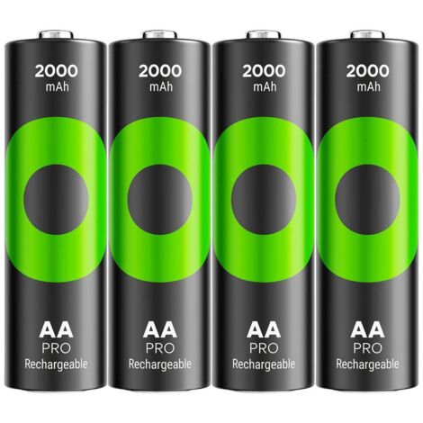 GP Batteries ReCyko Pro NiMH Batterie AA-Mignon 2000mAh Pro 1x4 Pezzi