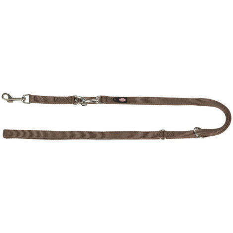Guinzaglio regolabile per cane Trixie Premium Nocciola XS/S
