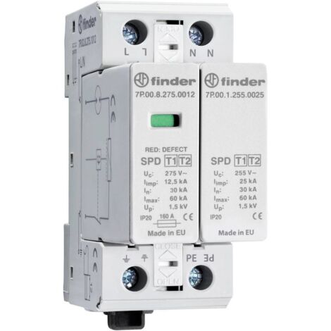 Finder 7P.02.8.275.1012 7P.02.8.275.1012 Scaricatore di sovratensioni 60 kA 1 pz.