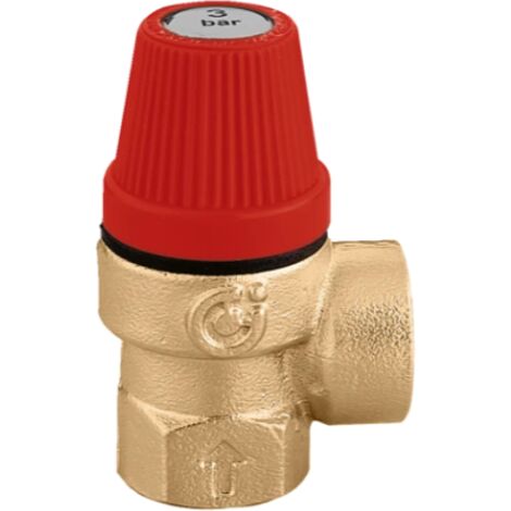 Valvola di sicurezza ordinaria certificata. Attacchi 1/2", taratura 8 bar Caleffi 311480  1/2” - 8 bar