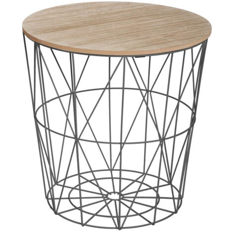 Tavolino Kumi nero D40cm - Atmosphera créateur d'intérieur