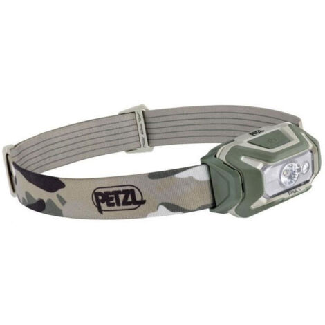 Lampada frontale impermeabile - PETZL - ARIA 1 - 350 lumen - 3 batterie AAA/LR03 incluse - Camo (1/2)