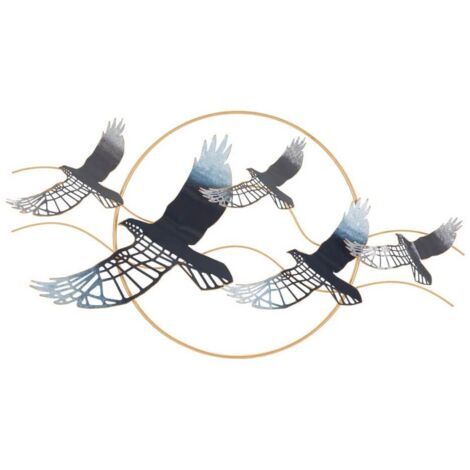 Decorazione Parete Ferro Uccellocm 91X7X50 - BIRD (1/5)