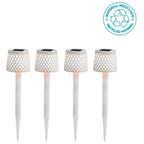 GRETITA Pack 4 Lampada da tavolo con carica solare e batteria ricaricabile. Luce calda a LED. Prodotto in Spagna (1/6)