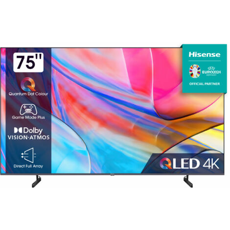 Hisense 75A79KQ TV 190,5 cm (75") 4K Ultra HD Smart TV Wifi Antracite 250 cd / mq (1/5)