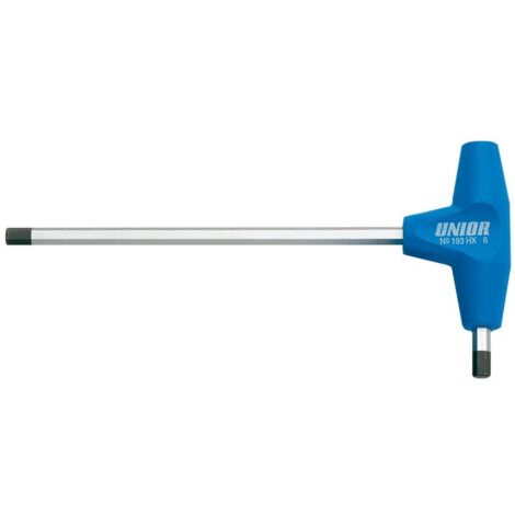 Unior CHIAVE ESAGONALE CON IMPUGNATURA A T Art. 193 HX mm. 4 Unior 4 PZ (1/3)