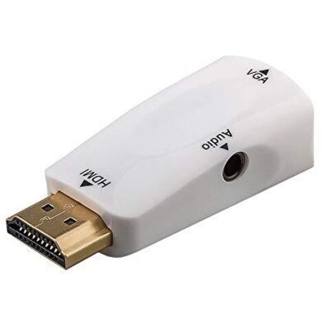 Goobay 44793 Adattatore cavo HDMI VGA / 3,5 mm Blanco - Adattatore cavo (HDMI, VGA / 3,5 mm, maschio/femmina, bianco) (1/4)