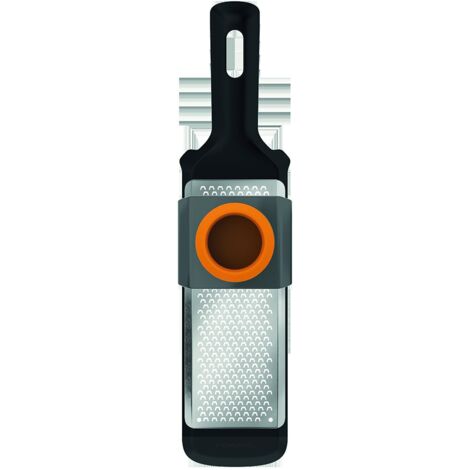 Fiskars Grattugia, Grana fine, Dimensioni: 32 x 8 cm, Metallo/Plastica, Functional Form, 1014412 (1/5)