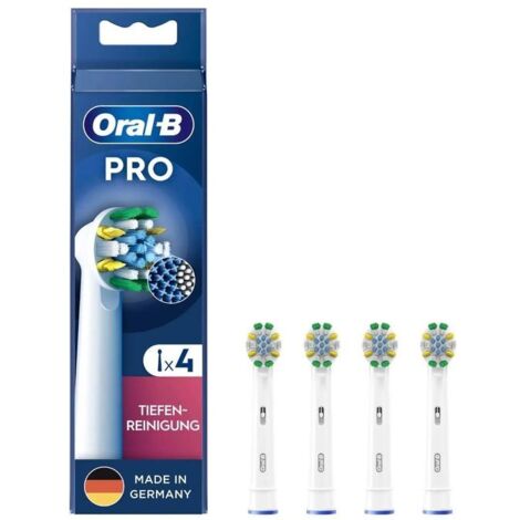 Braun Oral-B Deep Cleaning 4 Pezzi Bianco