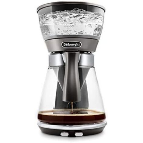 DeLonghi ICM17210 Clessidra Macchina per il caffè Vetro, Grigio-Argento Capacità tazze=10 (1/5)