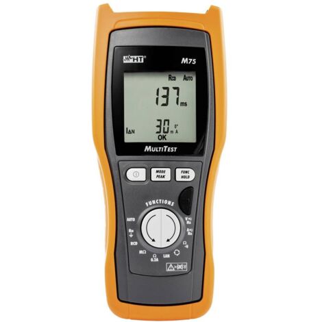 HT Instruments M75 Tester per installazioni Calibrato (ISO) Norma VDE 0100, 0413