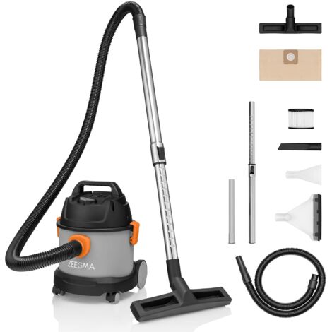 Zeegma ZONDER PRO COMPACT Aspirapolvere a Secco/Umido, Aspirapolvere Industriale Compatto 1000W, Contenitore 6 L, Ugelli Per Tappezzeria E Tappeti, Funzione Blow-out (1/4)