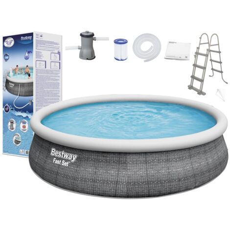 Piscina gonfiabile Bestway fast set capacità 12362 L 457x107 cm (1/5)