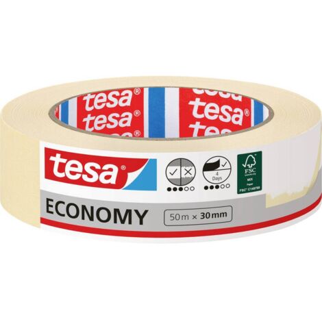 TESA 05287 Nastro da pittore da 50 m Adatto per uso interno Carta beige