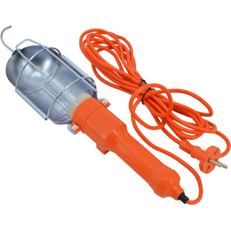 Awtools lampa warsztatowa pomarańczowa 220v 5m guma