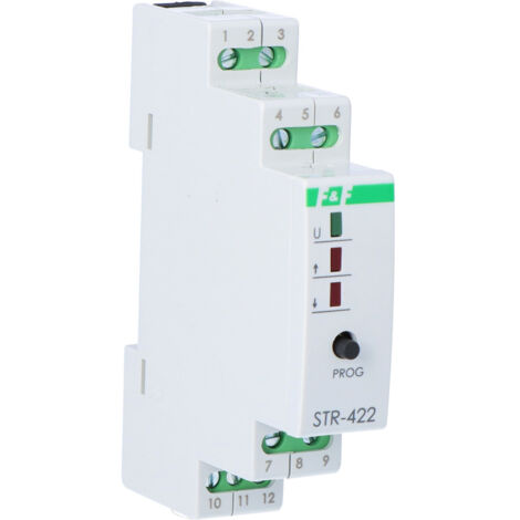 STR-422 controllore per tapparelle a pulsante singolo, Un=230V AC, 8A, 1 modulo
