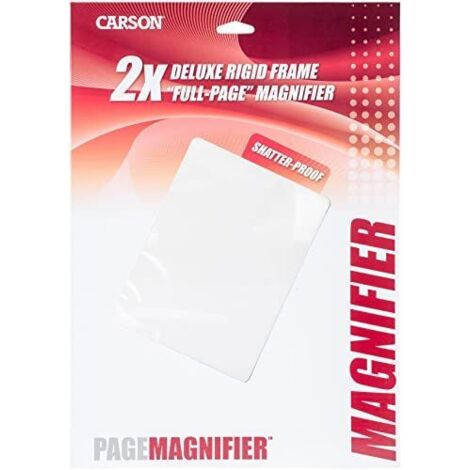 Carson Lente d'Ingrandimento 2x Rigid Frame 8.5x11 Pollici, Ideale per Lettura di Giornali, Riviste e Libri (DM-21) (1/5)