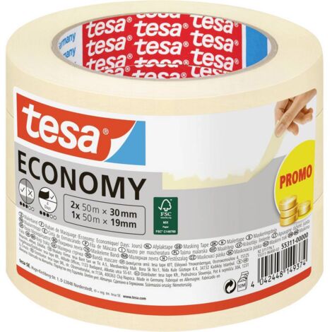 tesa Economy 55311-00000-02 Nastro di mascheratura per pittura Bianco 1 KIT