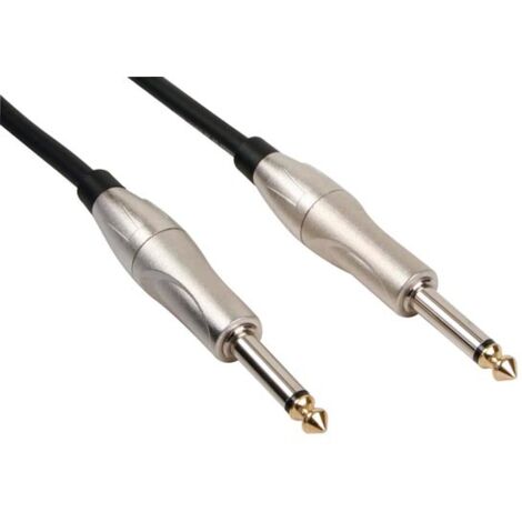 CAVO CHITARRA - JACK 6,35 mm a JACK 6,35 mm - 5 m - JACK IN METALLO (1/2)