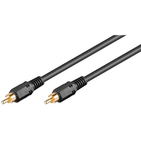 Cavo di collegamento audio digitale coassiale, RCA S/PDIF, doppia schermatura, Spina RCA   Spina RCA. Lunghezza del Cavo 20 m