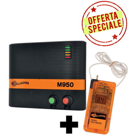 OFFERTA SPECIALE Elettrificatore Gallagher M950 a corrente 230V per recinti fino 42 km per cavalli, bestiame, pecore, capre e maiale
