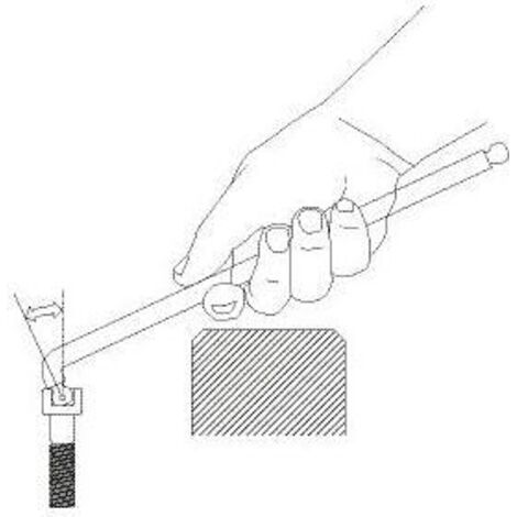 Chiave a brugola Gedore 42 dkel testa sferica doppia 129 mm (1/4)