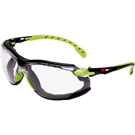 3M Solus S1201SGAFKT Occhiali di protezione antiappannante Nero, Verde EN 166 DIN 166