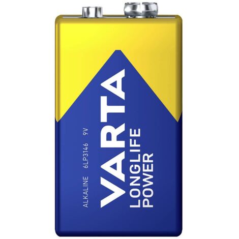 Varta LONGLIFE Power 9V Bli 2 Batteria da 9 V Alcalina/manganese 580 mAh 9 V 2 pz.