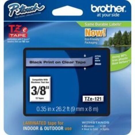 Brother TZE-121 nastro per etichettatrice TZE121