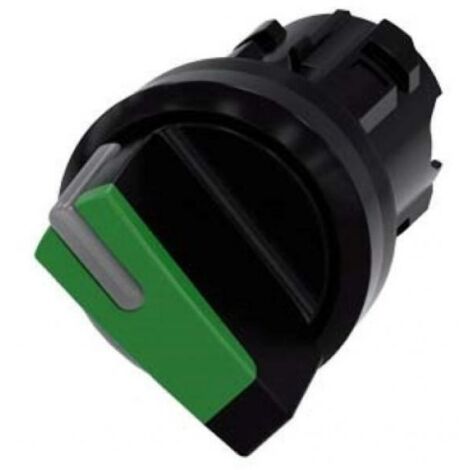 Siemens selettore illuminabile rotondo 22mm 2 posizioni in plastica colore verde 3su1002-2bf40-0aa0 3su10022bf400aa0