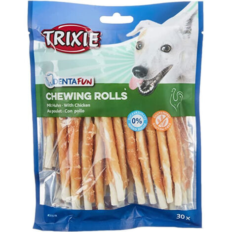 Trixie 30 Bastoncini Denta Fun con Pollo, 12Cm 240gr