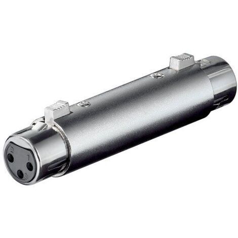 Adattatore/accoppiamento XLR, da presa a presa, Presa XLR (3 pin) Presa XLR (3 pin). (1/4)