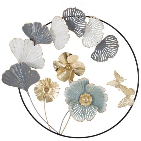 Decorazione Parete Ferro Albero cm 101X6X72 - CAMPUR ROUND (1/5)