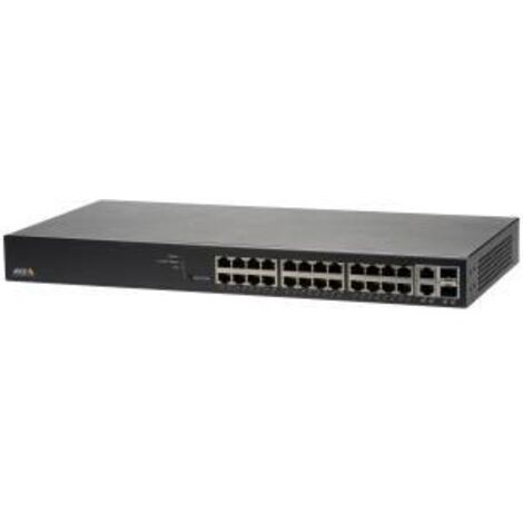 Axis T8524 Switch di Rete PoE+ Gestito 24 Porte Gigabit Ethernet Nero Rack (1/2)