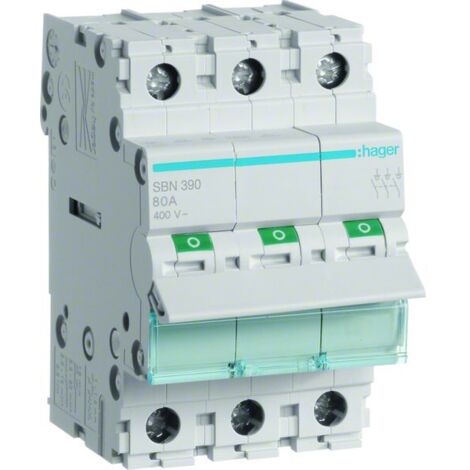Interruttore sezionatore modulare 3P 100A 400VAC