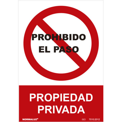 Pannello di divieto ''Vietato l'ingresso Proprietà Privata'' (PVC 0,7 mm) 30x40 cm
