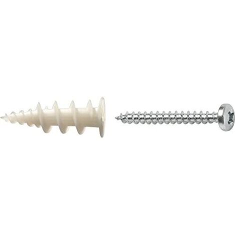 Scatola da 50 unità di tasselli in nylon con vite Ø3-4,5x40mm