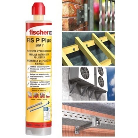 ANCORANTE CHIMICO RESINA TASSELLO FISCHER FIS P PLUS 300 T PEZZI 2