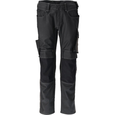 MASCOT Pantalone da lavoro unico con tasche per ginocchiere - 21979-459-Nero-62-82 (1/2)