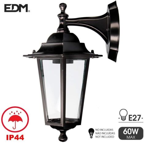 Lanterna EDM 34329 Zurich Nero 60 W E27 19, 2 x 94,7 cm Alluminio (1/2)