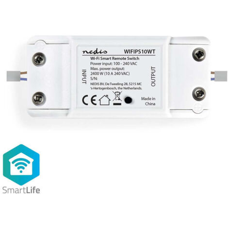 Interruttore di accensione nedis smartlife wi-fi 2400w - wifips10wt (1/5)