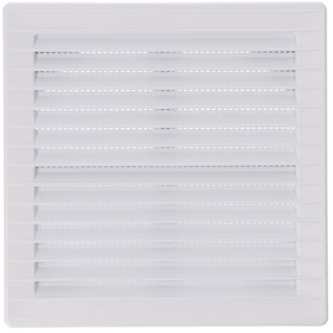EDM Griglia de ventilazione 87724 Bianco 17 x 17 x 1,15 cm Zanzariera